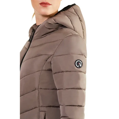 Ego7 Womens Febe Short Padded Jacket with Hood - Turtledove