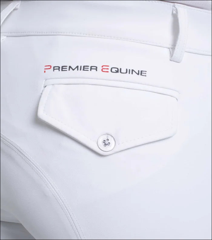 Emilio Mens Gel Knee Breeches - White