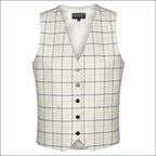 Equetech Ladies Check Waistcoat - Gold/Black