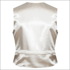 Equetech Ladies Check Waistcoat - Gold/Black