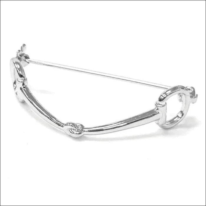 Equetech Snaffles Stock Pin - Silver