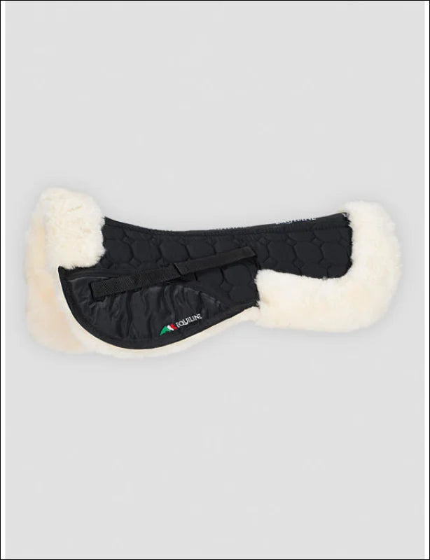 Equiline Sheepskin 1/2 Pad - 1\2 / Black/white