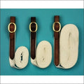 Equisential White Cotton Lead Leather Billet - 8’’