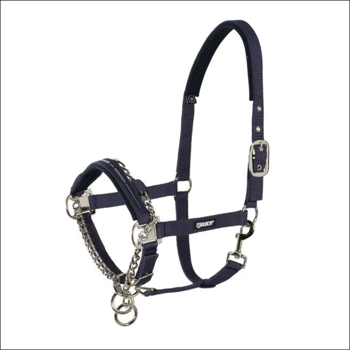 Eskadron Control Headcollar with Pin Buckle - Navy