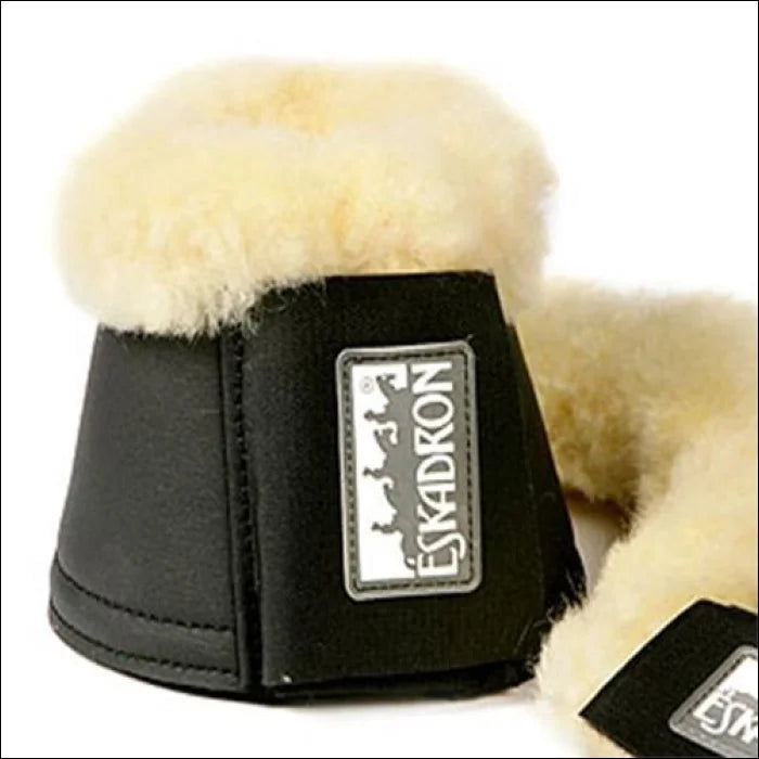 Eskadron Sheepskin Over Reach - Black
