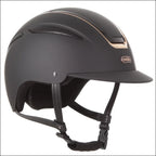 Evoke Callisto Classic Peak Riding Helmet - Black/Rose Gold