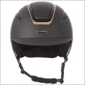 Evoke Callisto Classic Peak Riding Helmet - Black/Rose Gold