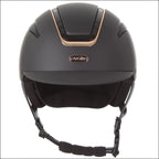 Evoke Callisto Classic Peak Riding Helmet - Black/Rose Gold