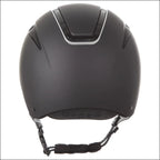 Evoke Callisto Classic Peak Riding Helmet - Black/Silver