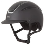 Evoke Callisto Classic Peak Riding Helmet - Black/Silver