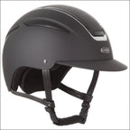 Evoke Callisto Classic Peak Riding Helmet - Black/Silver