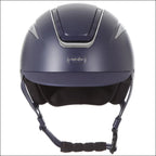 Evoke Callisto Classic Peak Riding Helmet - Navy/Chrome