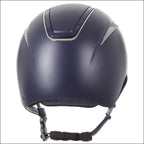 Evoke Callisto Classic Peak Riding Helmet - Navy/Chrome