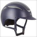 Evoke Callisto Classic Peak Riding Helmet - Navy/Chrome
