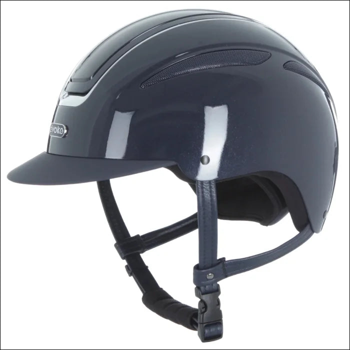 Evoke Callisto Classic Peak Riding Helmet - Navy