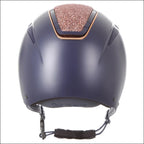 Evoke Callisto Classic Peak Riding Helmet - Navy/Rose Gold