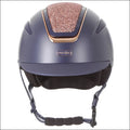 Evoke Callisto Classic Peak Riding Helmet - Navy/Rose Gold