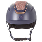 Evoke Callisto Classic Peak Riding Helmet - Navy/Rose Gold
