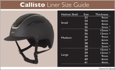 Evoke Callisto Removeable Crown Padded Helmet Liner