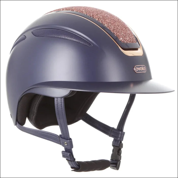 Evoke Callisto Wide Peak Riding Helmet - Crystal Helmets