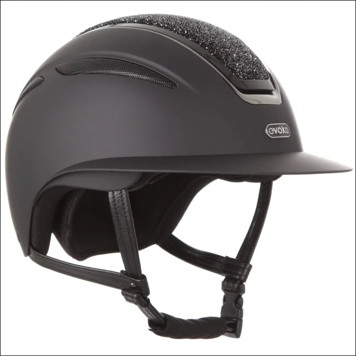 Evoke Callisto Wide Peak Riding Helmet - Crystal Helmets