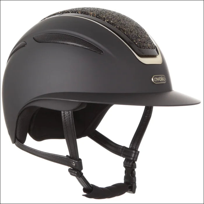 Evoke Callisto Wide Peak Riding Helmet - Crystal Helmets