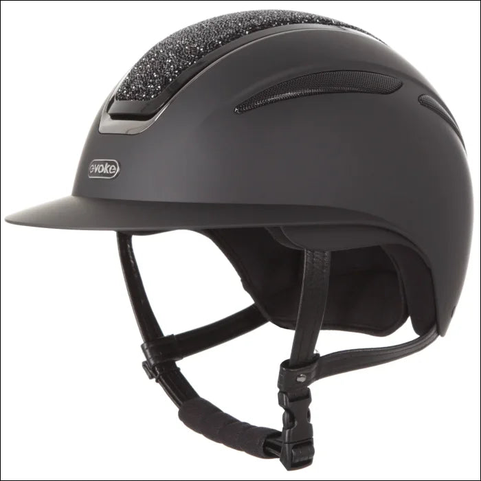 Evoke Callisto Wide Peak Riding Helmet - Crystal Helmets