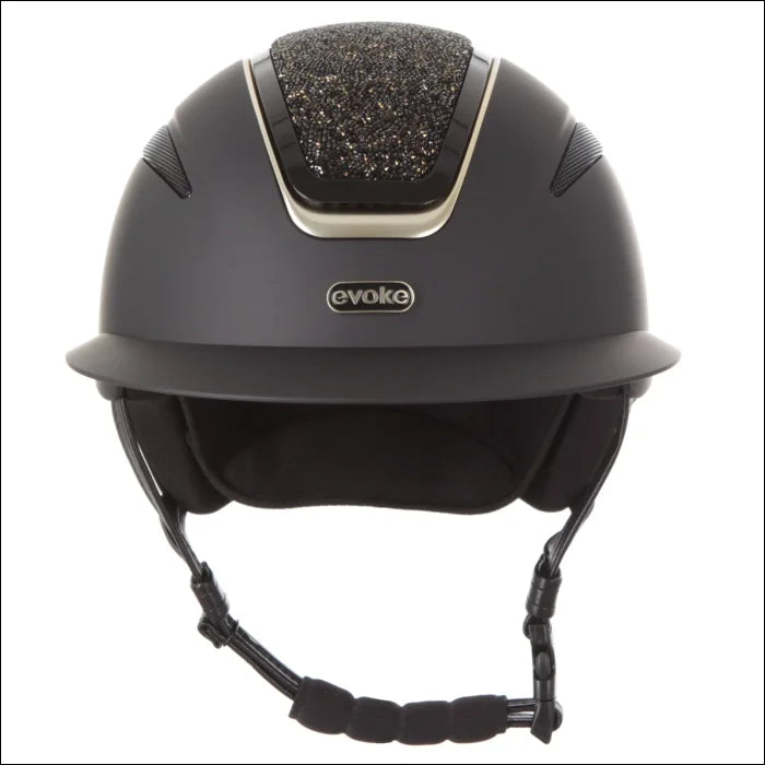 Evoke Callisto Wide Peak Riding Helmet - Crystal Helmets