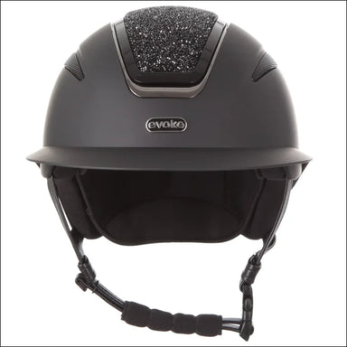 Evoke Callisto Wide Peak Crystal Helmets - Black