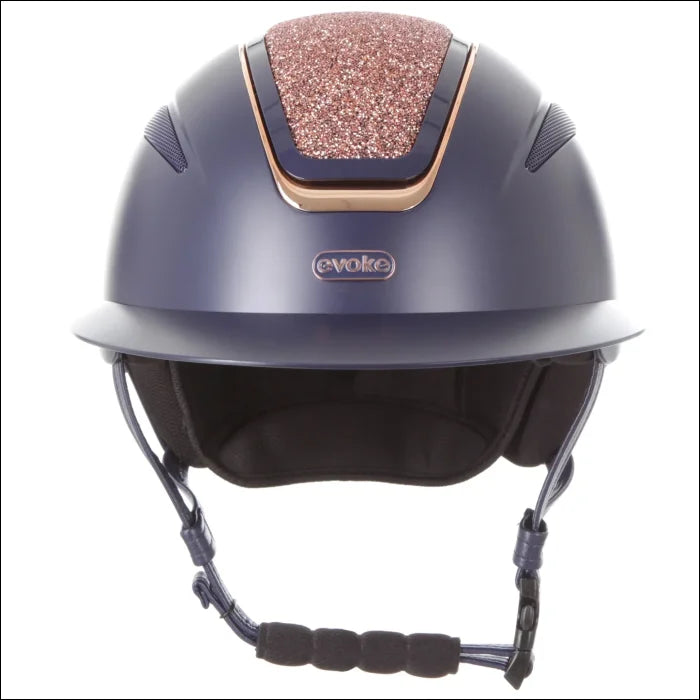 Evoke Callisto Wide Peak Riding Helmet - Crystal Helmets