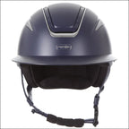Evoke Callisto Wide Peak Riding Helmet - Navy/Chrome