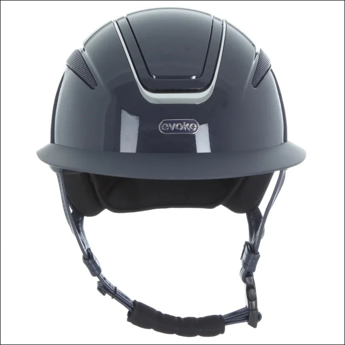 Evoke Callisto Wide Peak Riding Helmet - Navy