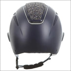 Evoke Callisto Wide Peak Riding Helmet - Navy/Navy Crystal