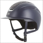 Evoke Callisto Wide Peak Riding Helmet - Navy/Navy Crystal