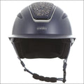 Evoke Callisto Wide Peak Riding Helmet - Navy/Navy Crystal