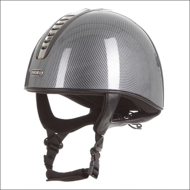 Evoke Orion Jockey Skull High Shine Carbon/Gunmetal/Black