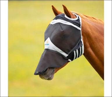 Fine Mesh Fly Mask With Ear Hole & Nose Black