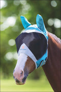 FlyGuard Pro Fine Mesh Fly Mask with Ear - Teal / Small Pony