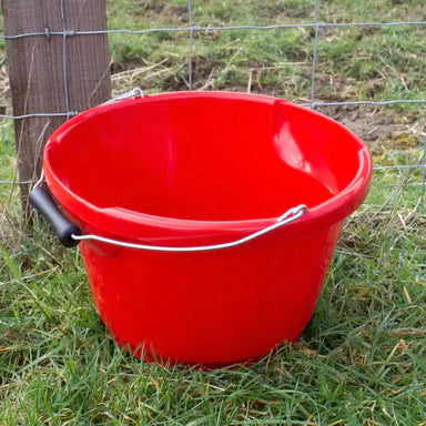 Gorilla Plastic Shallow Bucket - 10L - Red