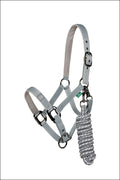 Horseware Newmarket Headcollar & Leadrope - Grey / Pony