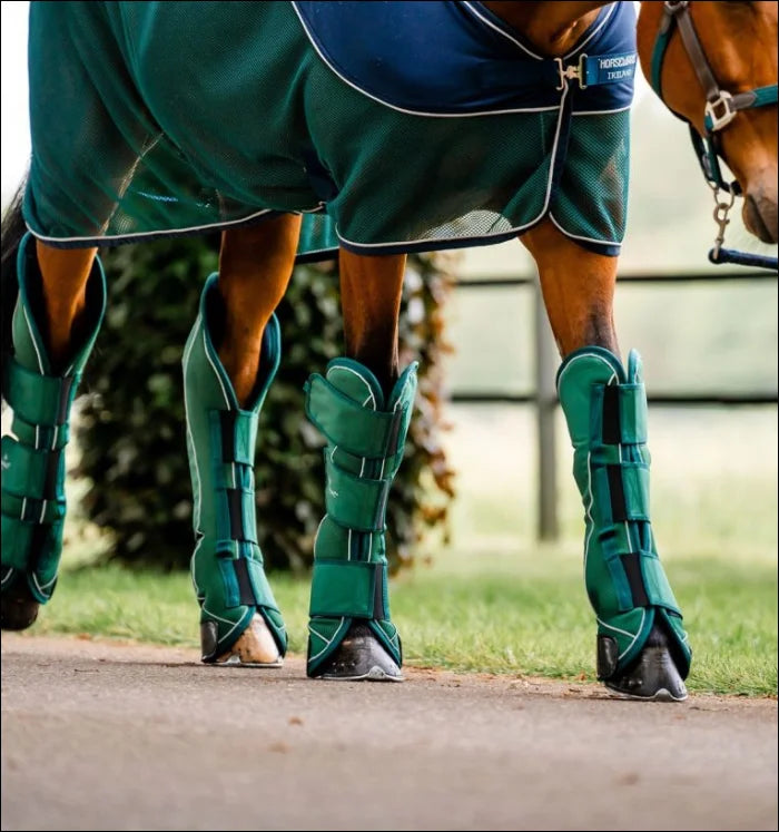 Horseware Signature Travel Boots Green Set of 4