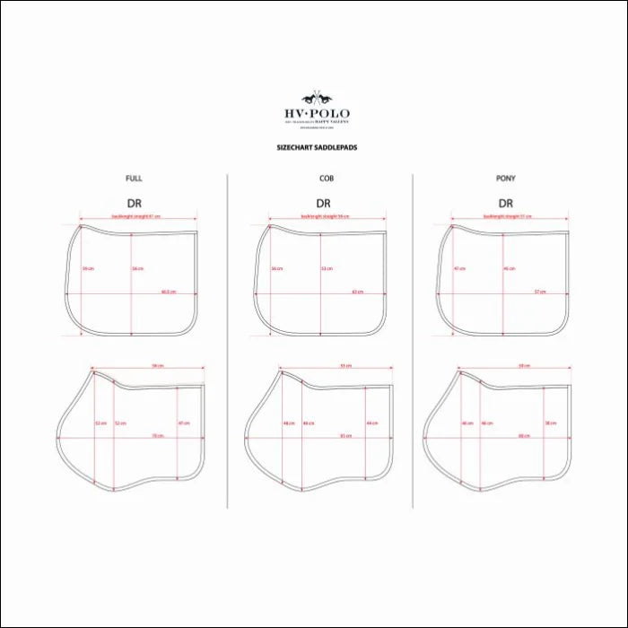 HV Polo Peggy GP Saddlepad - Black Full