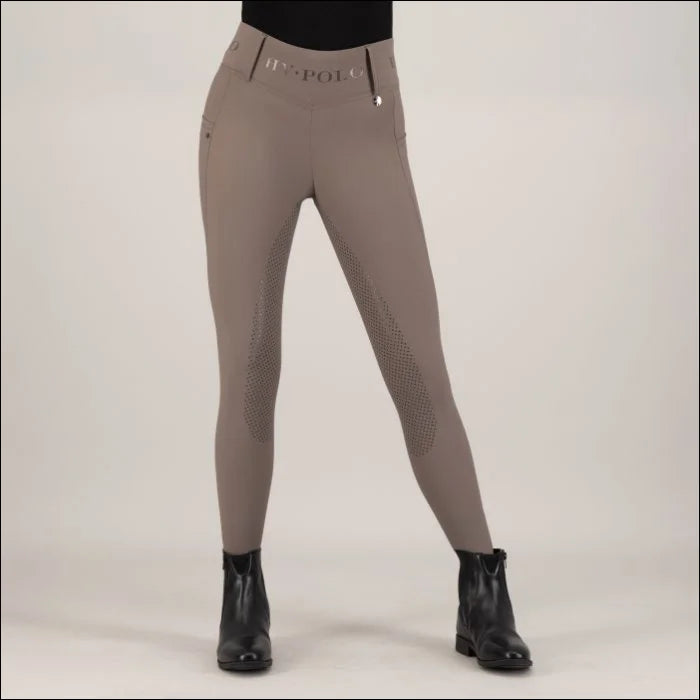 HV Polo Womens Favourite Full Grip Riding Tights - Cloud