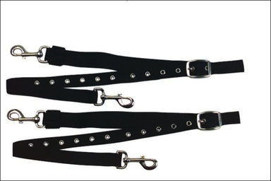 Kincade Leather/Elastic Side Reins - Black