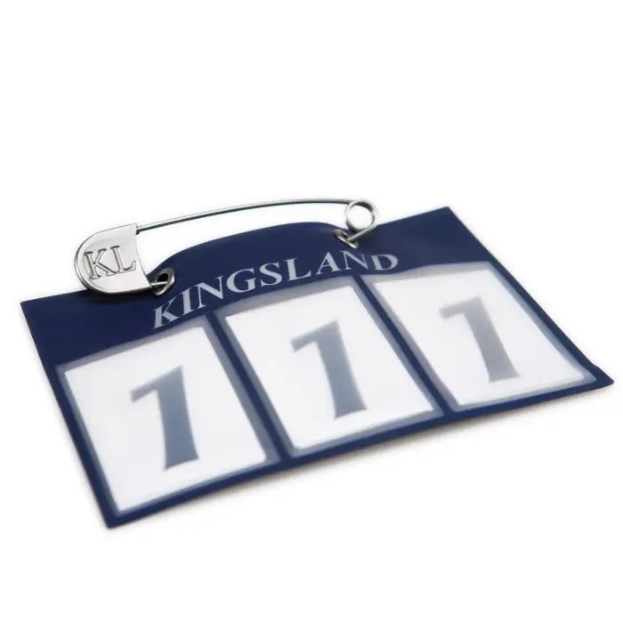 KL Number Plate and Pin - White
