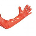 Ladies Arm Length Gloves - Orange - SMALL