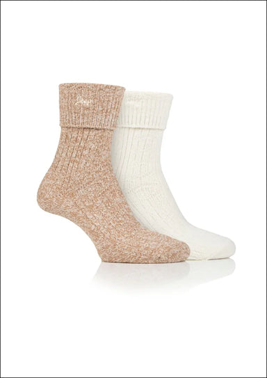 Ladies Jeep Socks 2 pack - Taupe