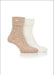 Ladies Jeep Socks 2 pack - Taupe