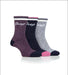 Ladies Jeep Socks 3 pack - Navy