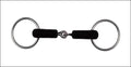 Loose Ring Rubber Snaffle Bit - 13.5cm